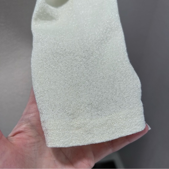 Michael Stars The Original Tee in Metallic Ivory - Picture 6 of 8